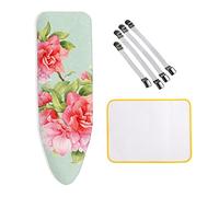 Ironing Board Cover 160x60cm XXL Large, Adjustable Ironing Board Cover for Fast and Easy, Universal Ironing Extra Thick Padding 4 Clips and Anti-iron Cloth