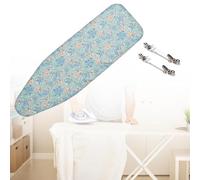 Ironing Board Cover 92x42cm 147x58cm Iron Board Covers And Pad With Adjustable Elastic Edges，Heatproof Ironing Board Covers For Standard Size(Light green,104x46cm)