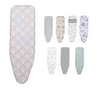 Ironing Board Cover And Pad Standard Size For 81x30cm 122x38cm Ironing Board Padded Ironing Board Cover Elastic Edge Scorch Resistant Replacement Ironing Board Covers(Lightpink,120x47cm)