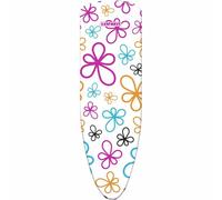 Leifheit Cotton Comfort S/M Ironing Board Cover, 112x34cm, for steam irons, Iron Board Cover with thick cotton padding and elasticated waistband