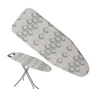 Ironing Board Cover, Elastic Standard Cover for Ironing Boards - Foldable Heat-Conducting Mat Cover for Laundry, Home, Student Room, Wardrobe, Travel