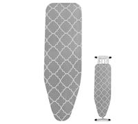 Ironing Board Cover - Ironing Board Cover, Heavy Duty Cotton Cover | Heat Reflective and Burn Resistant Cover with Elastic Edge, Universal Board Covers