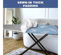 Ironing Board Cover with Cotton Pad Elegant & Blue Checkered