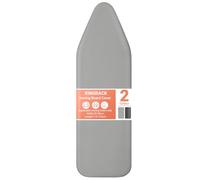 Ironing Board Cover with Extra Thick 7mm Padding, 100% Cotton Covers Easy-Fit for Protecting Ironing Board Size Up to 122 x 38cm - Grey