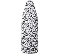 Ironing Board Covers 110 X 30 Black Leopard Print Easy Fit Ironing Board Cover And Thick Padding, Resist Scorching And Staining, Adjustable Fastener, Heat Resistant, Non-Slip