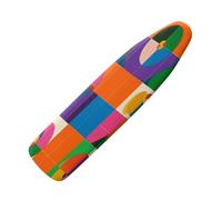 Ironing Board Covers 110 x 30cmOrange Blue with Padding, Easy Fit and Resists Scorching,Bungee Elasticated Ironing Board Covers Large, Easy Placement