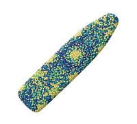 Ironing Board Covers 110 X 35CM Blue Yellow Thick Padded Ironing Board Cover Elastic Edge Heat Reflective Fabric Washable Universal Fit For Home