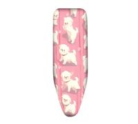 Ironing Board Covers 110 x 35cm Padded Pink Pattern Bungee Elasticated, Resists Scorching and Easy Fit Mini & Portable Ironing Boards Cover