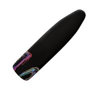 Ironing Board Covers 110X35 Black Padded Iron Board Cover With Elasticated, Easy Fit And Resists Scorching, Cord Binding & Stretch System
