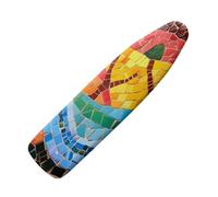 Ironing Board Covers 110X35 Colorful Fragments Padded Iron Board Cover With Elasticated, Easy Fit And Resists Scorching, Cord Binding & Stretch System
