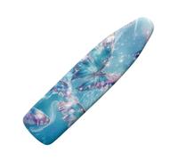 Ironing Board Covers 122 x 38 Blue Butterfly Iron Board Covers and Pad Thick Resist Scorching and Staining Thick Easy Fit Iron Cover Adjustable Elastic Rope Ironing Boards Cover 122x38cm