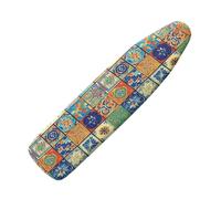 Ironing Board Covers 122 x 38 cm Blue Orange Bungee Elasticated with Padding, Resists Scorching and Easy Fit Mini & Portable Ironing Boards Cover