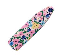 Ironing Board Covers 122 X 38 Pink Flower Blue Ironing Board -Cover Thick Padded Elasticated Edge Durable Polyester Non Slip Surface Universal Fit Laundry Room Use