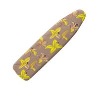 Ironing Board Covers 122 X 38 Yellow Lily Flower Ironing Board -Cover Thick Padded Elasticated Edge Durable Polyester Non Slip Surface Universal Fit Laundry Room Use