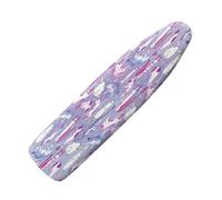Ironing Board Covers 125 x 40 cm Purple White Cat Bungee Elasticated with Padding, Resists Scorching and Easy Fit Mini & Portable Ironing Boards Cover