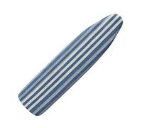 Ironing Board Covers 125 x 40 cm White Blue Stripes Bungee Elasticated with Padding, Resists Scorching and Easy Fit Mini & Portable Ironing Boards Cover