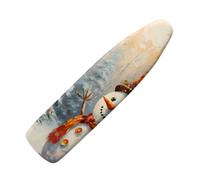 Ironing Board Covers 125 x 45 Snowman Yellow Iron Board Covers and Pad Thick Resist Scorching and Staining Thick Easy Fit Iron Cover Adjustable Elastic Rope Ironing Boards Cover 125x45cm
