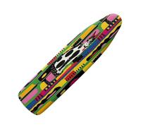 Ironing Board Covers 135 x 45 Black White Cat Bungee Elasticated with Padding, Resists Scorching and Easy Fit Mini & Portable Ironing Boards Cover
