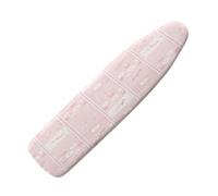 Ironing Board Covers 135 x 45 Pink White Grid Bungee Elasticated with Padding, Resists Scorching and Easy Fit Mini & Portable Ironing Boards Cover