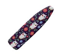 Ironing Board Covers 135 X 45 White Red Owl Purple Xl Ironing Board Cover Thick Padded Scorch Resistant Non Slip Washable Polyester Material For Home Ironing Tasks