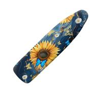 Ironing Board Covers Blue Orange Flower Iron Board Covers and Pad Thick Resist Scorching and Staining Thick Easy Fit Iron Cover Adjustable Elastic Rope Ironing Boards Cover 140x50cm