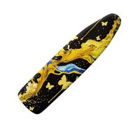 Ironing Board Covers Butterfly Yellow Blue Small Iron Board Covers Breathable Polyester Resists Scorching and Staining Adjustable Easy Fit Replace the Cloth Cover M