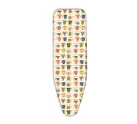 Ironing Board Covers Colorful Cups Iron Board Covers and Pad Thick Resist Scorching and Staining Thick Easy Fit Adjustable Elastic Rope Large Ironing Boards Cover 122 x 38 Fits All