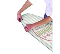 Ironing Board Covers | Easy To Fit Elasticated Ironing board Cover | Fits Ironing boards 120 X 40cm | Heat Reflective Properties To Help Make Ironing Easier (Laundry Day - 120 X 40cm Cover)