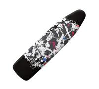 Ironing Board Covers Gray Blue Graffiti Small Iron Board Cover Heat Reflective Polyester Heat Resistant Scorch Non-Slip Machine Washable Universal Adjustable (L)