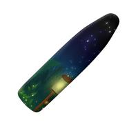 Ironing Board Covers Green Brown Elastic Edge Scorch Resistant Padding Replaceable Iron Board Cover, Heat Reflective,Easy Fit,Resist Scorching,Anti staining