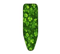 Ironing Board Covers Green Leaves Elastic Edge Scorch Resistant Padding Replaceable Iron Board Cover, Heat Reflective,Easy Fit,Resist Scorching,Anti staining