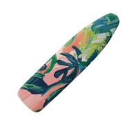 Ironing Board Covers Green Pink Leaves Iron Board Covers and Pad Thick Resist Scorching and Staining Thick Easy Fit Adjustable Elastic Rope Large Ironing Boards Cover 122 x 38 Fits All