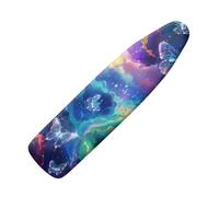 Ironing Board Covers Green Purple Elastic Edge Scorch Resistant Padding Replaceable Iron Board Cover, Heat Reflective,Easy Fit,Resist Scorching,Anti staining