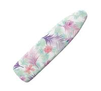Ironing Board Covers Purple Pink Leaves Small Iron Board Cover Heat Reflective Polyester Heat Resistant Scorch Non-Slip Machine Washable Universal Adjustable (L)