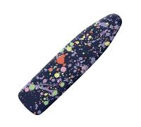 Ironing Board Covers Purple Red Graffiti Small Iron Board Cover Heat Reflective Polyester Heat Resistant Scorch Non-Slip Machine Washable Universal Adjustable (M)
