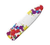 Ironing Board Covers Red Purple Graffiti Small Iron Board Cover Heat Reflective Polyester Heat Resistant Scorch Non-Slip Machine Washable Universal Adjustable (M)
