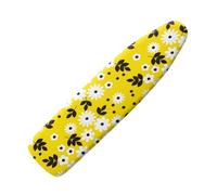 Ironing Board Covers Yellow Flowers Leaves Small Iron Board Covers Breathable Polyester Resists Scorching and Staining Adjustable Easy Fit Replace the Cloth Cover S