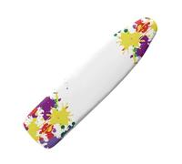 Ironing Board Covers Yellow Purple Abstract Small Iron Board Cover Heat Reflective Polyester Heat Resistant Scorch Non-Slip Machine Washable Universal Adjustable (S)
