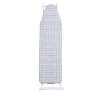 Ironing Board, Ironing Board with Iron Rest, Extra Thick Cover and Pad, Height Adjustable, with Hanger, Heavy Duty Legs, 107 x 30cm (Grey)