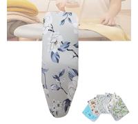Ironing Board Pad 15x48 Inch, Replacement Ironing Board Cover and Pad, Heat Resistant Ironing Board Cover, Thick Padding with Elastic, Adjustable(Flower-b,14x40 Inch(100x34cm))