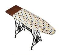 Ironing Board Pad - Heat Reflective Padding, 100x39cm Thick Scorch and Stain-Resistant Ironing Board Cover with Adjustable Strap, 5mm Heat-Insulating Fleece Mat for Clothing, Sewing, Steaming Quilting