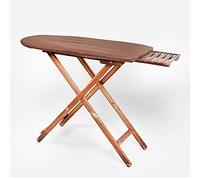 Ironing Board, X-shaped Support Frame for Stable Support, Wooden Board Folding Ironing Board, No Deformation or Collapse Under Force (about 66.1-88.1lb), Suitable for Laundry Room (Color : Wood color