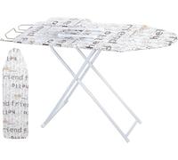 Ironing Boards, Adjustable Height Ironing Board, Foldable, Collapsible, Lightweight Iron Board, Compact Storage Ironing Board Large, Sturdy 4 Leg With Strong Frame (White)