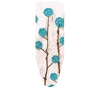 Ironing Cover 140 x 55 cm Turquoise Wool Flowers Size XL