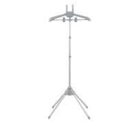 Ironing Garment Stand, Foldable Height Adjustable Clothes Rack, Lightweight ABS Material - Space Saving, Stable Design, Ideal for Home and Travel Use (Style 2)