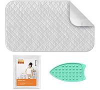 Ironing Mat,WL-YBOPRO Super Large Thickened Ironing Blanket with Silicone Iron Rest,Portable Heat Resistant Ironing Pad for Washer,Dryer,Table Top,Countertop,Ironing Board Cover(55.1 x 31.5 inch)