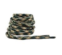 IRONLACE Paracord 550 Boot & Shoe Laces - Woodland Camo - 72 Inches - 183 cm
