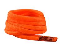 IRONLACE - Paracord 550 Laces Type III, Heavy-Duty, Universal Boot & Shoe Laces, Stretchable Nylon, 550-Pound Breaking Strength, Orange, 9/64 Inch (3.5mm) Tip Diameter, 54-Inch, 1-Pair