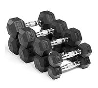 Ironman Rubber Coated Hex 12.5kg Dumbbell Pair