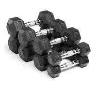 Ironman Rubber Coated Hex 22.5kg Dumbbell